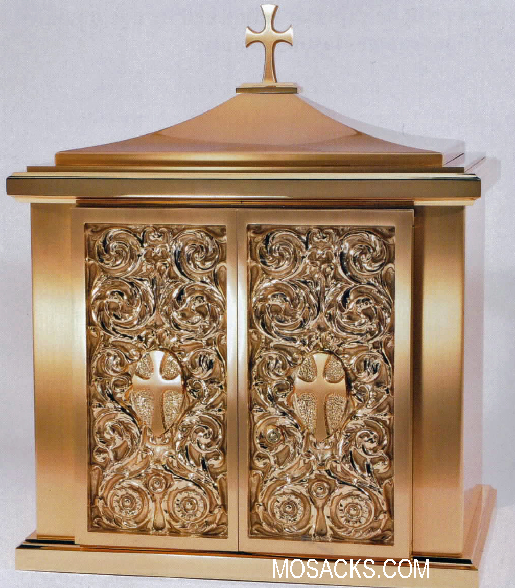 Bronze Tabernacle with Cross Finial 10TAB22