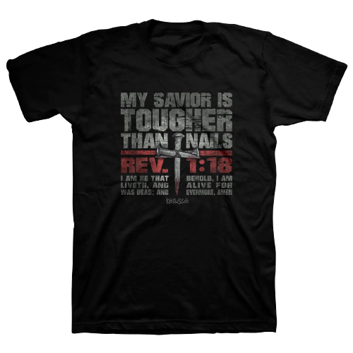 Tougher Than Nails (Revelation 1:18) T-Shirt - APT3786
