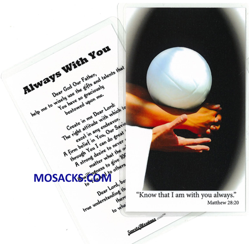 Sports Volleyball Laminated Holy Card 477-VOLLEYBALL