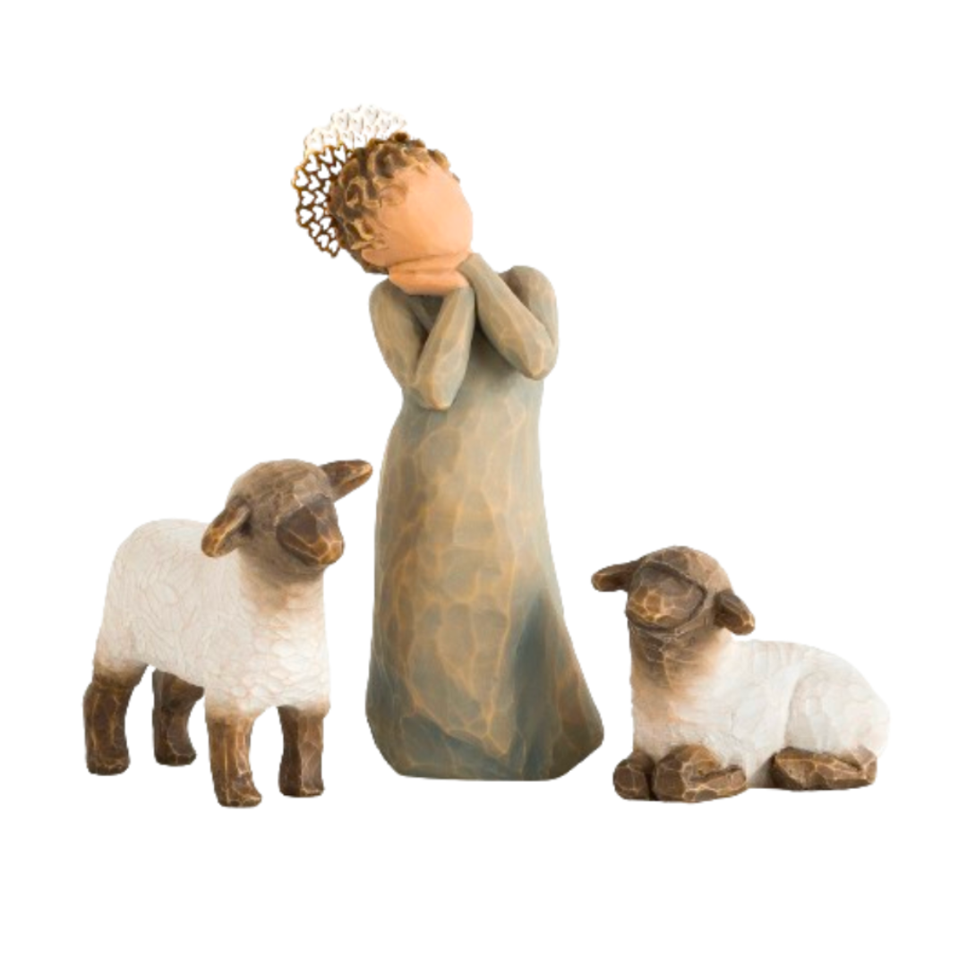 Willow Tree® Nativity Little Shepherdess set of three 26442