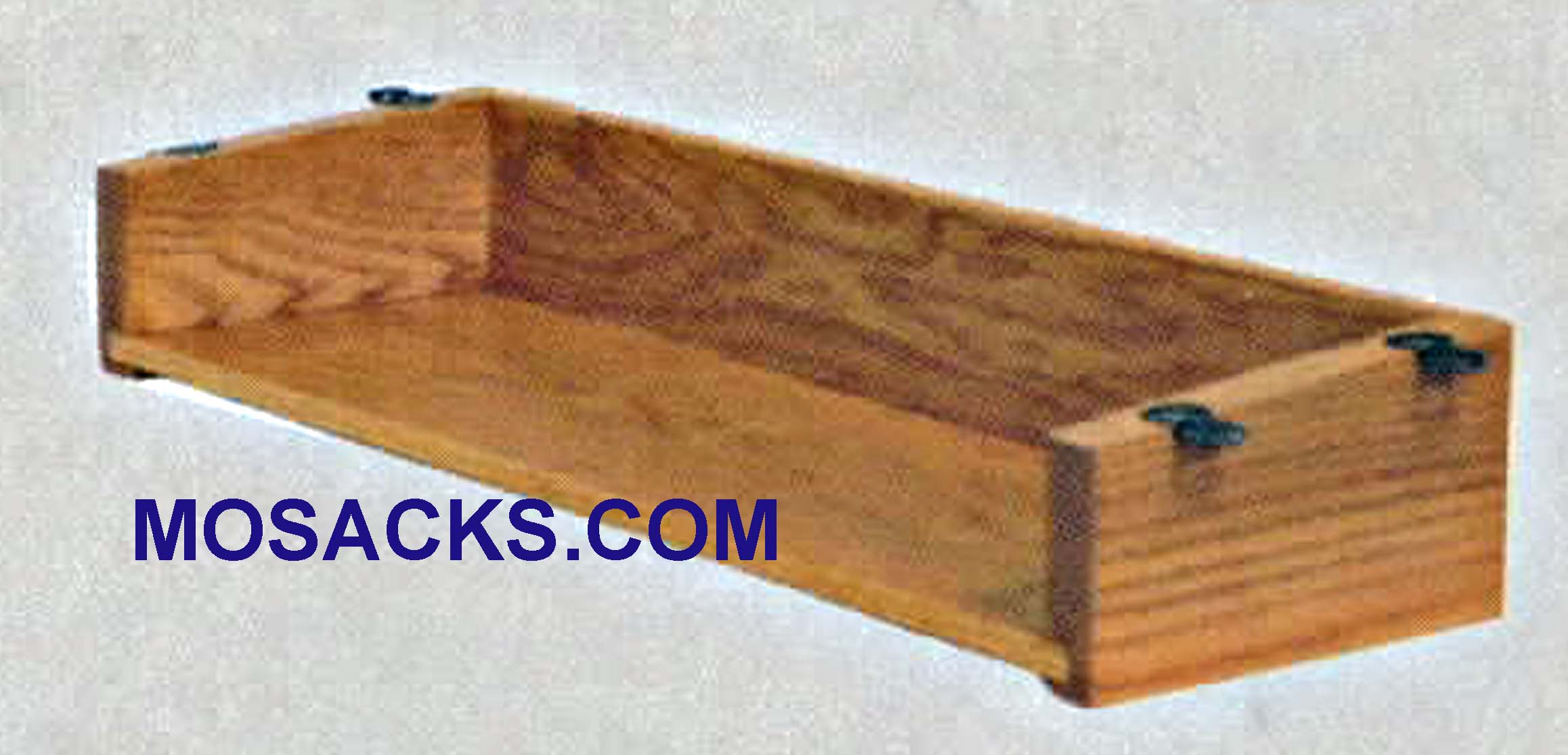 Wood Underseat Book Rack 40-258 Pew Accessory Interior 18" w x 6-5/8" d x 2-1/4" h is a wood book rack for under the pew seat  FREE SHIPPING on $100 Order  Various Wood Finishes at Mosack's Church Furniture
