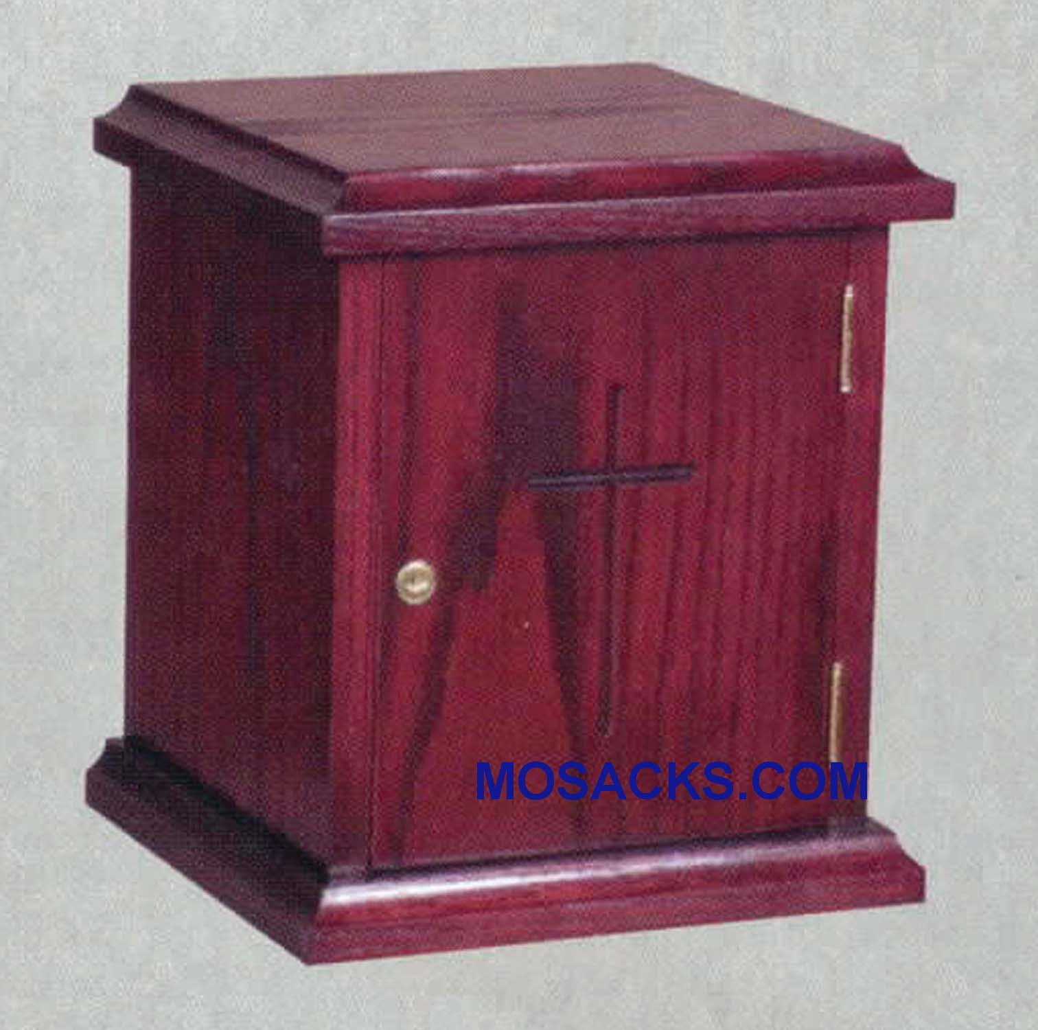 Wooden Tabernacle with locking door 12"w x 11"d, 14"h 950