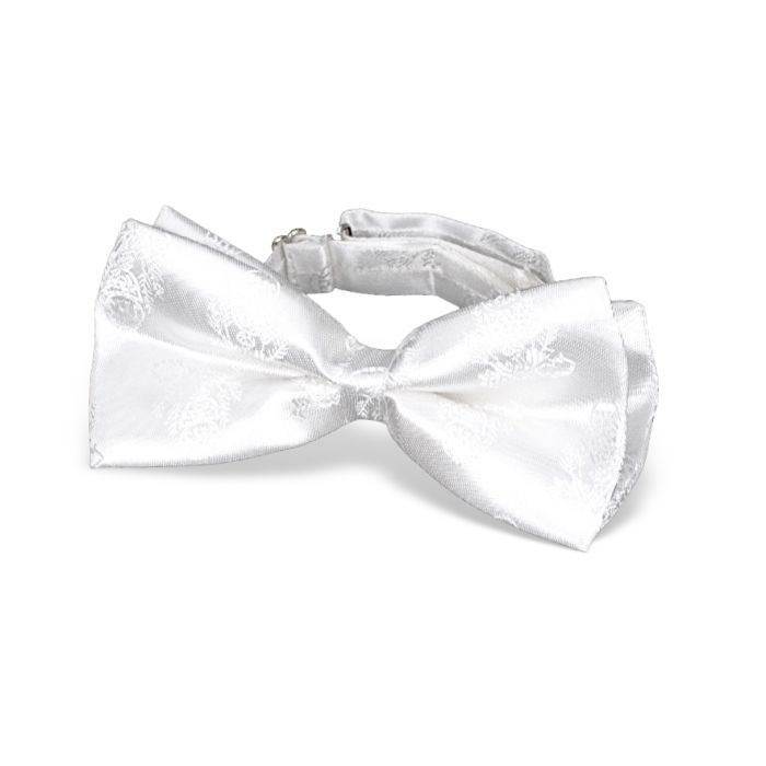 ?First Holy Communion Clip-on Bow Tie White 12-9832WT