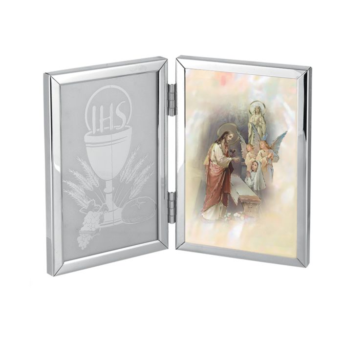 Girl First Holy Communion Frame Communion Double Hinged Rmembrance Photo Frame Girl 12-2236-679
