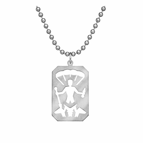 St. Michael GI Jewelry Pendant with 24" Beaded Chain #10132S