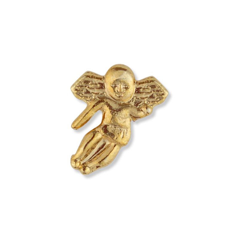 Gold Tone Angel On My Shoulder Lapel Pin 23-SJ9748