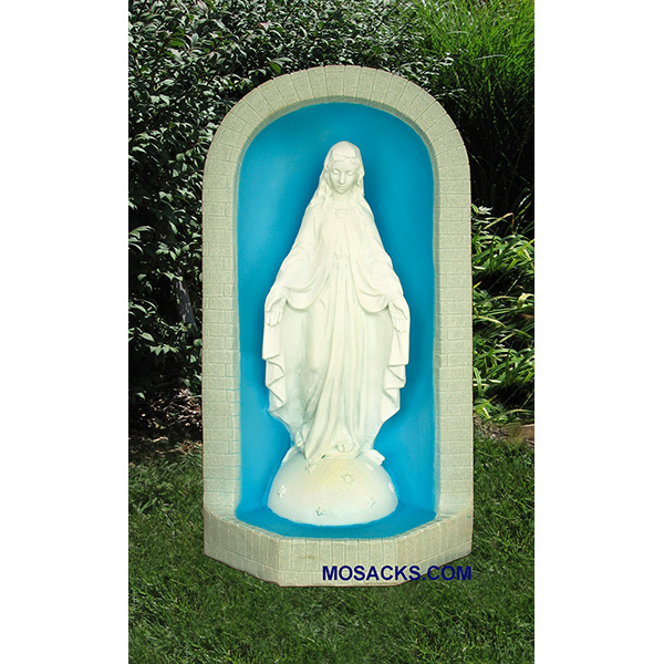 Grotto with Our Lady Of Grace in White-SA7005GW