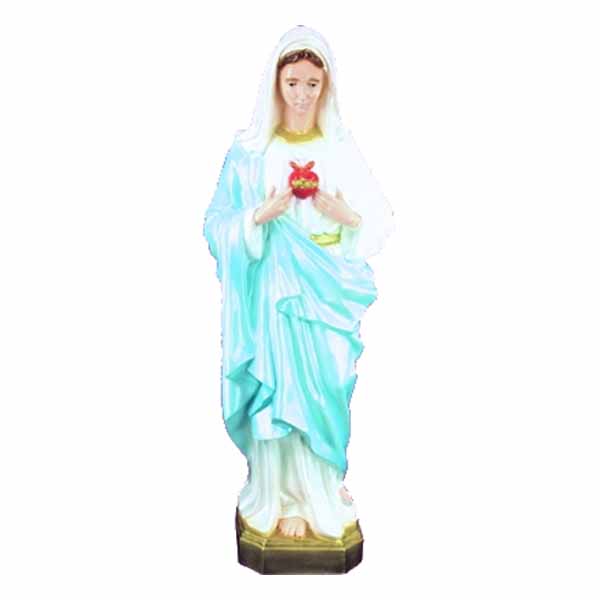 Religious Outdoor Statue of Immaculate Heart Of Mary 24 Inch PVC Garden Statue-SA2465C