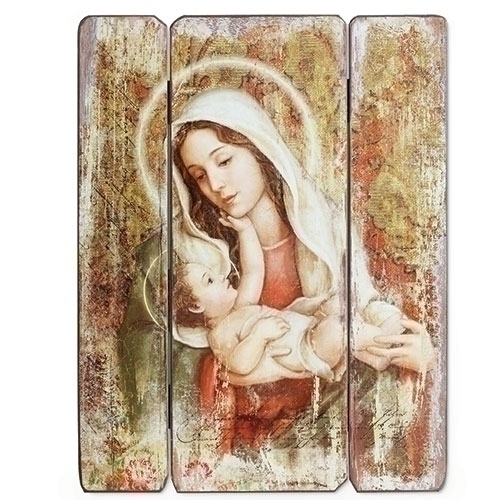 Joseph's Studio Renaissance Collection A Child's Touch Madonna & Child Decorative Panel 15" H  20-66490