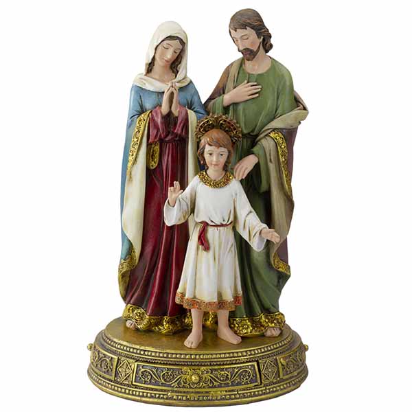 Joseph's Studio Holy Family figure with base 61289 from the Joseph's Studio Heavenly Protectors Collection