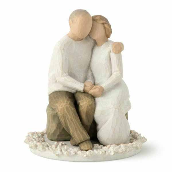 Willow Tree Figurine Anniversary Cake Topper, Love ever endures, 4"H, 26453